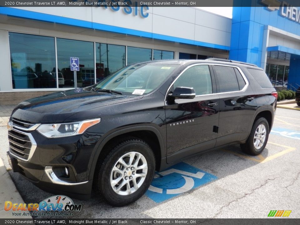 2020 Chevrolet Traverse LT AWD Midnight Blue Metallic / Jet Black Photo #1