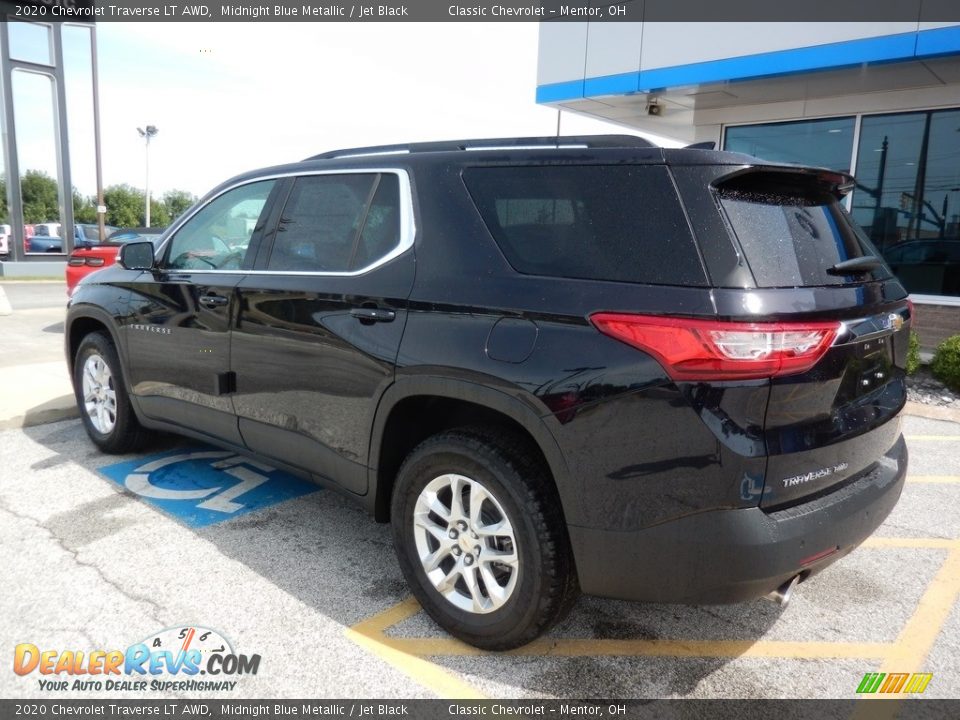 2020 Chevrolet Traverse LT AWD Midnight Blue Metallic / Jet Black Photo #5
