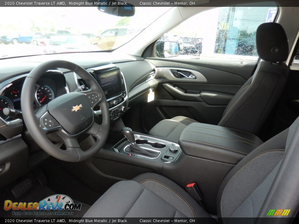 2020 Chevrolet Traverse LT AWD Midnight Blue Metallic / Jet Black Photo #6