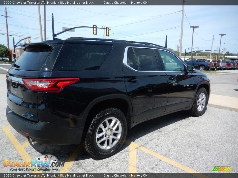 2020 Chevrolet Traverse LT Midnight Blue Metallic / Jet Black Photo #4