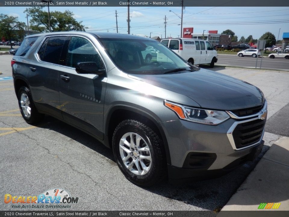 2020 Chevrolet Traverse LS Satin Steel Metallic / Jet Black Photo #3