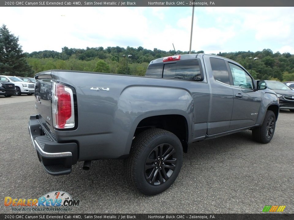 2020 GMC Canyon SLE Extended Cab 4WD Satin Steel Metallic / Jet Black Photo #5