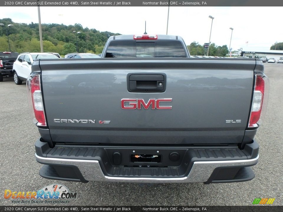 2020 GMC Canyon SLE Extended Cab 4WD Satin Steel Metallic / Jet Black Photo #6