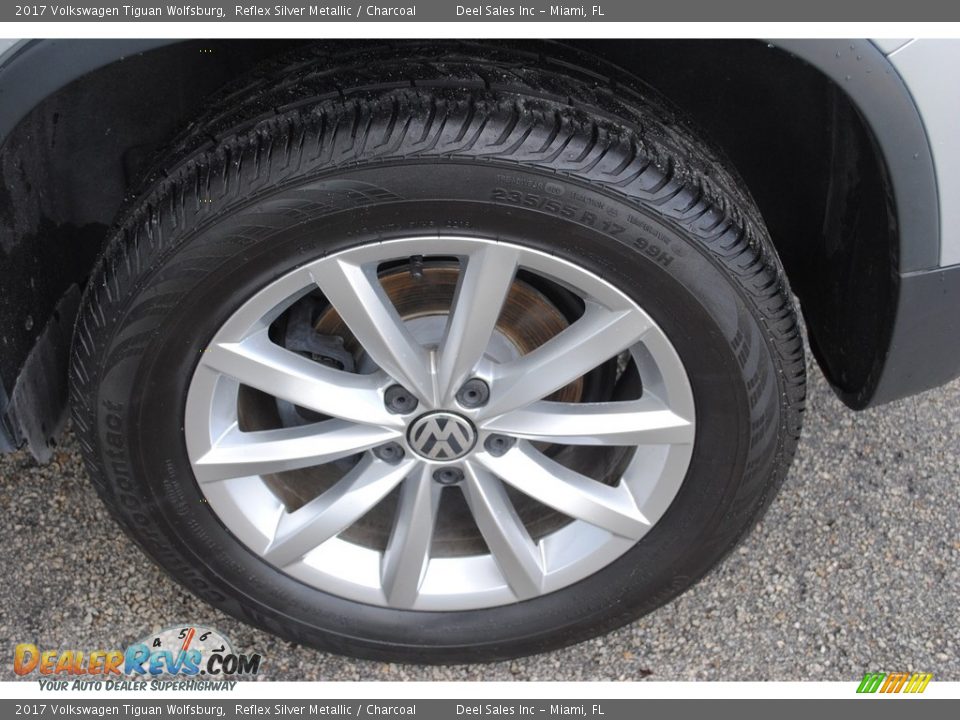 2017 Volkswagen Tiguan Wolfsburg Reflex Silver Metallic / Charcoal Photo #10