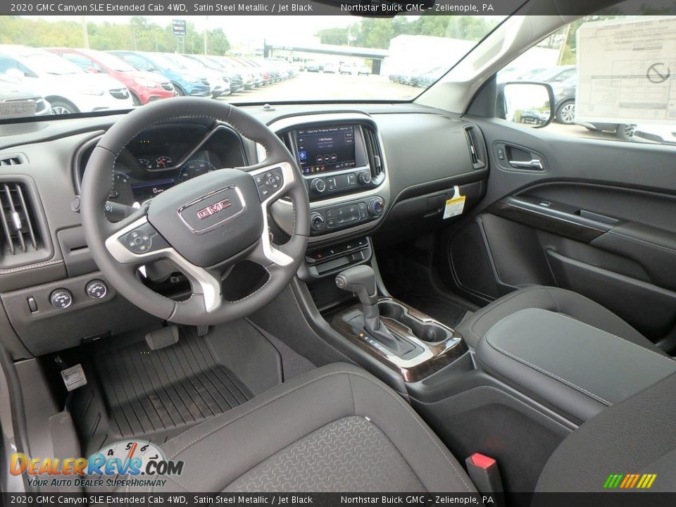 Jet Black Interior - 2020 GMC Canyon SLE Extended Cab 4WD Photo #15