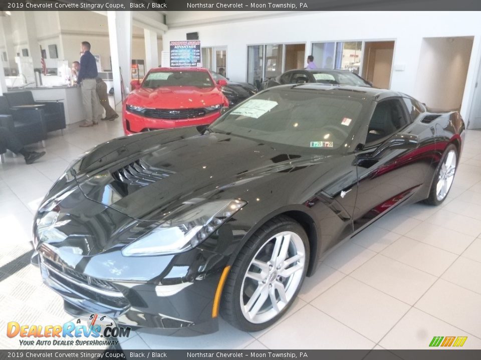2019 Chevrolet Corvette Stingray Coupe Black / Black Photo #1