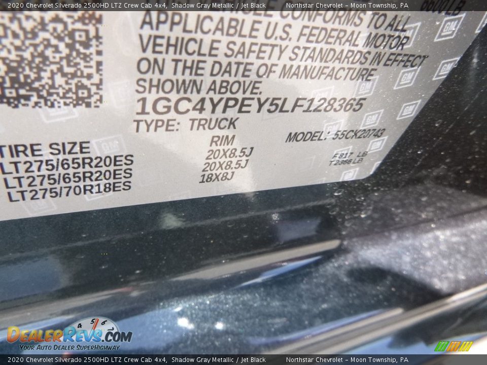 2020 Chevrolet Silverado 2500HD LTZ Crew Cab 4x4 Shadow Gray Metallic / Jet Black Photo #18