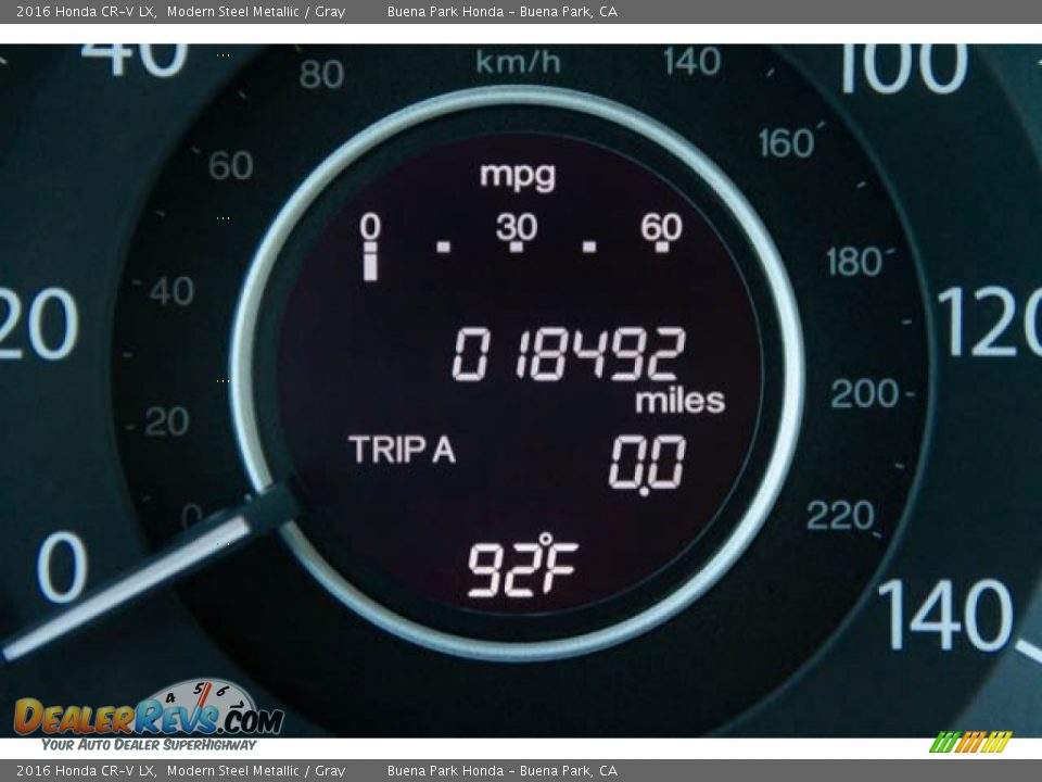 2016 Honda CR-V LX Modern Steel Metallic / Gray Photo #6