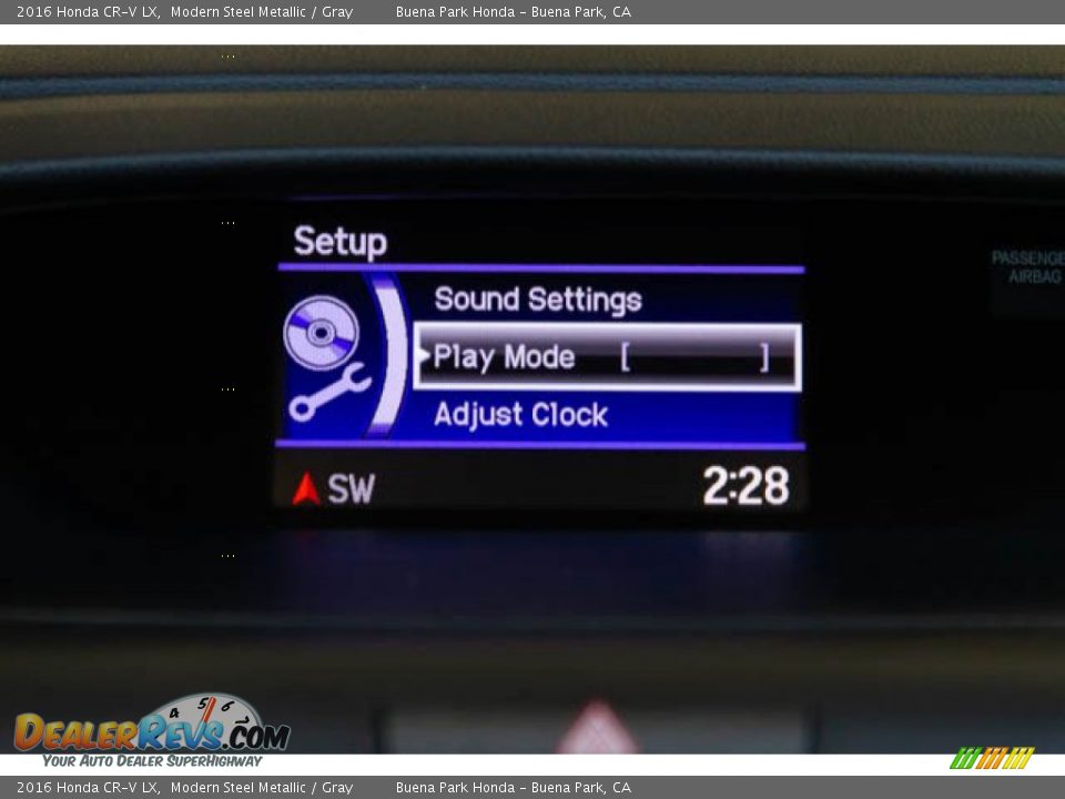 2016 Honda CR-V LX Modern Steel Metallic / Gray Photo #22