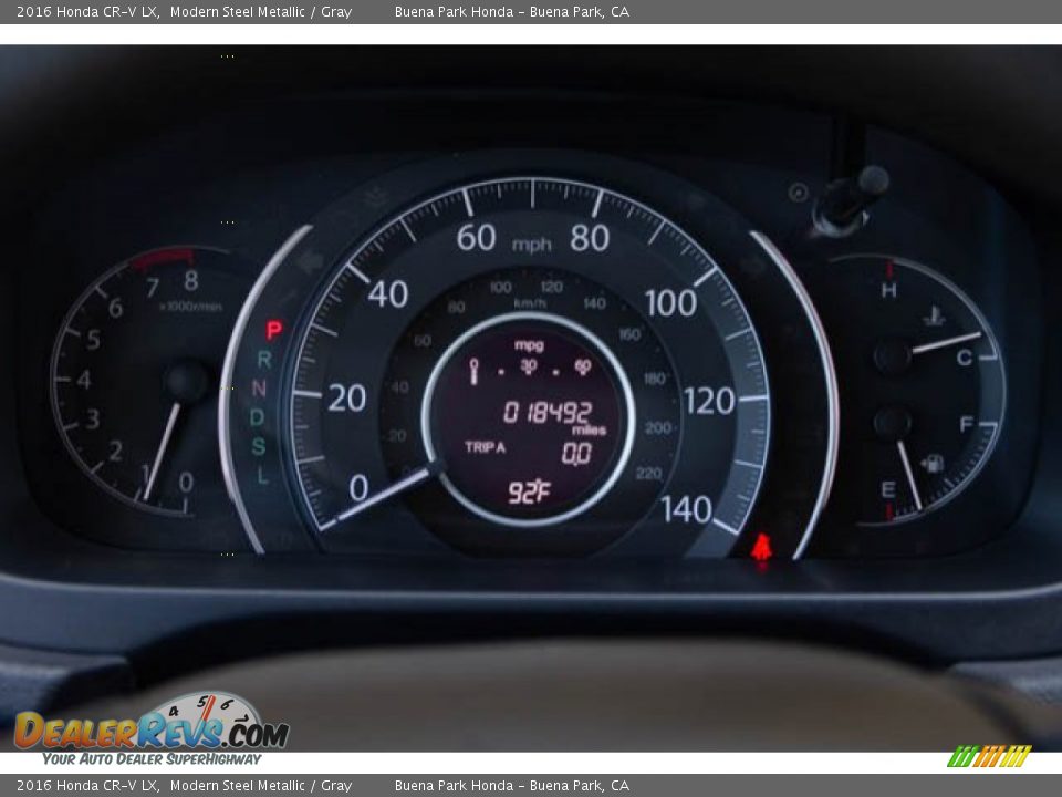 2016 Honda CR-V LX Modern Steel Metallic / Gray Photo #24