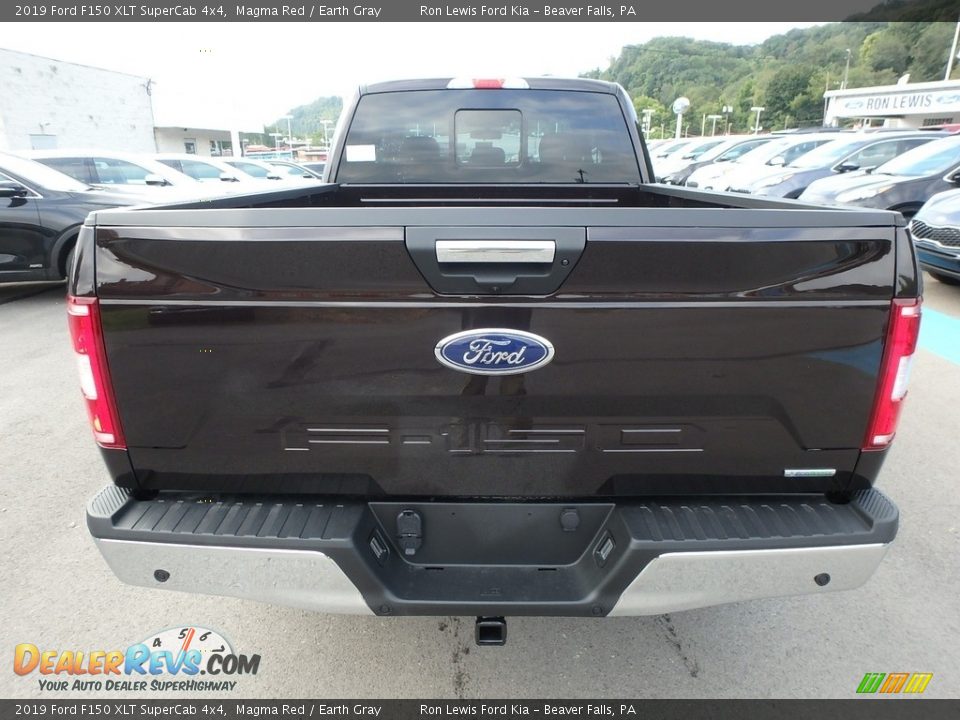 2019 Ford F150 XLT SuperCab 4x4 Magma Red / Earth Gray Photo #3