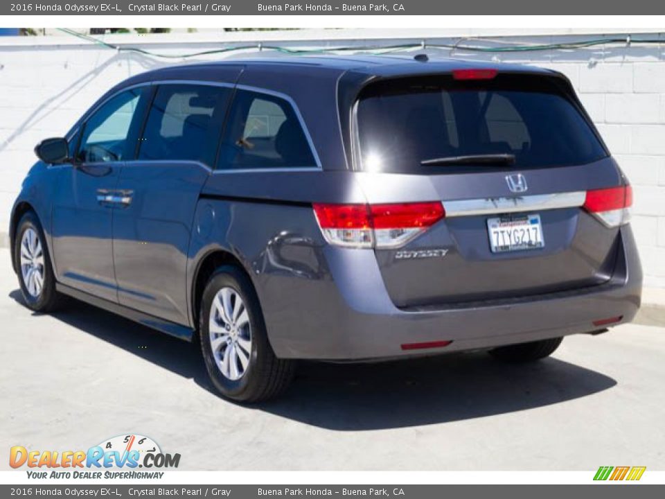 2016 Honda Odyssey EX-L Crystal Black Pearl / Gray Photo #2
