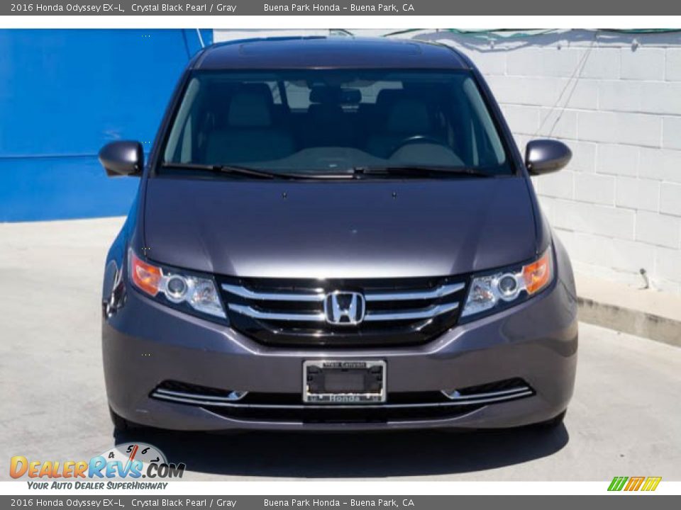 2016 Honda Odyssey EX-L Crystal Black Pearl / Gray Photo #7