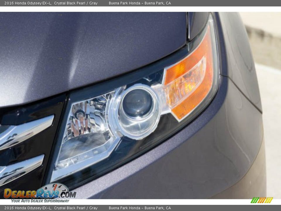 2016 Honda Odyssey EX-L Crystal Black Pearl / Gray Photo #9
