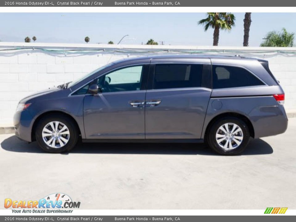 2016 Honda Odyssey EX-L Crystal Black Pearl / Gray Photo #10