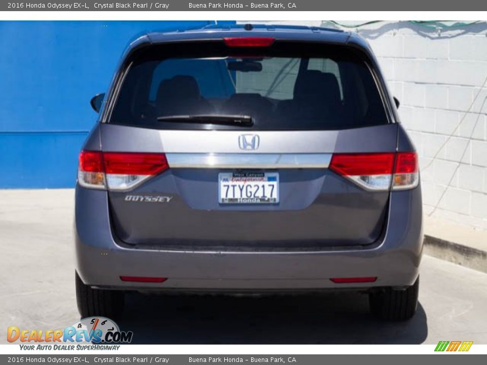 2016 Honda Odyssey EX-L Crystal Black Pearl / Gray Photo #11