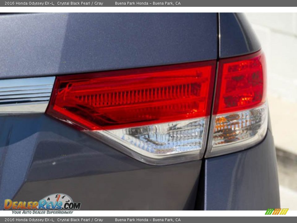 2016 Honda Odyssey EX-L Crystal Black Pearl / Gray Photo #13