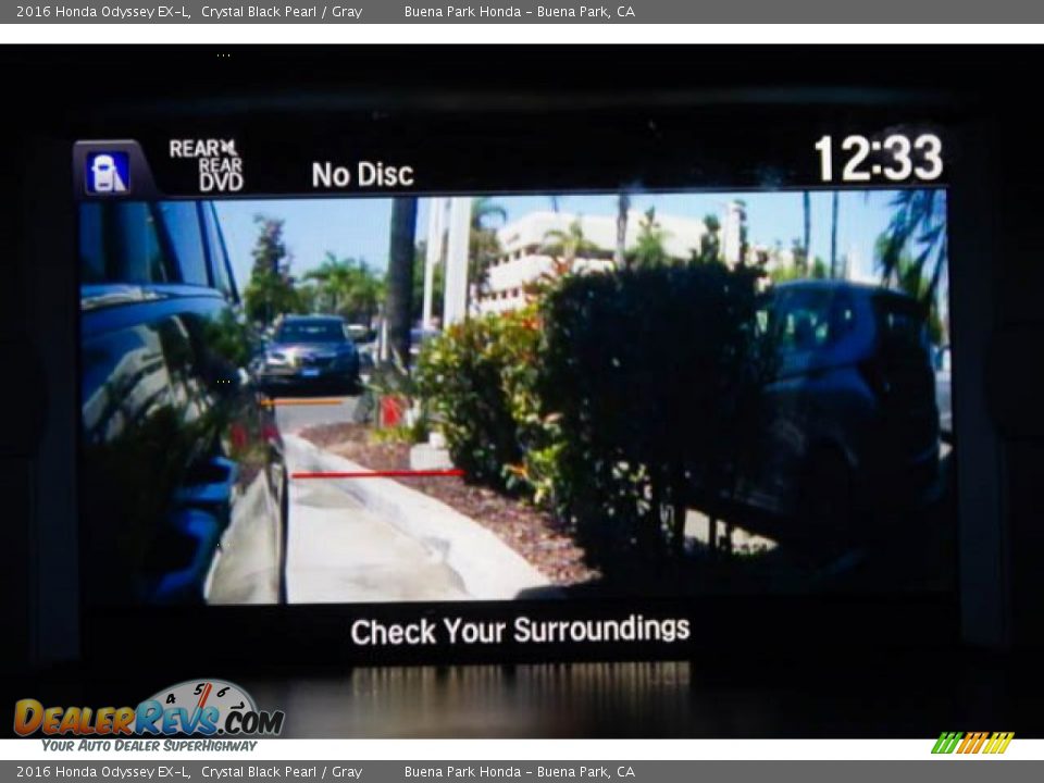 2016 Honda Odyssey EX-L Crystal Black Pearl / Gray Photo #16