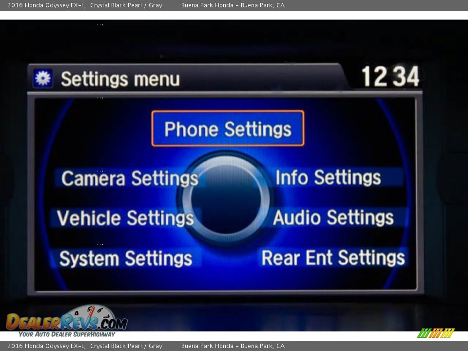 2016 Honda Odyssey EX-L Crystal Black Pearl / Gray Photo #17