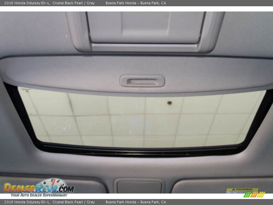 2016 Honda Odyssey EX-L Crystal Black Pearl / Gray Photo #23