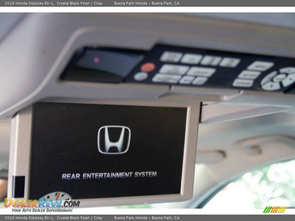 2016 Honda Odyssey EX-L Crystal Black Pearl / Gray Photo #24