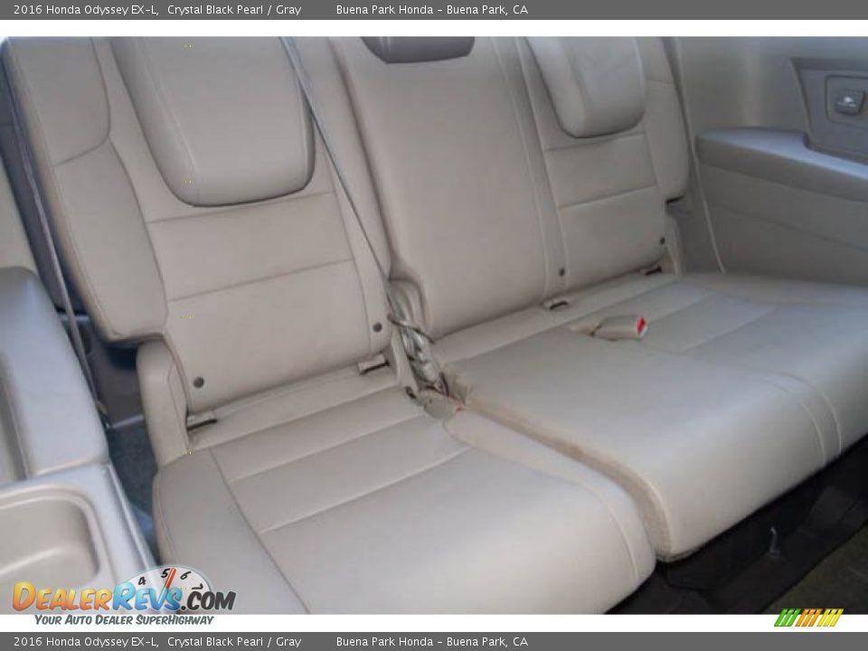 2016 Honda Odyssey EX-L Crystal Black Pearl / Gray Photo #28