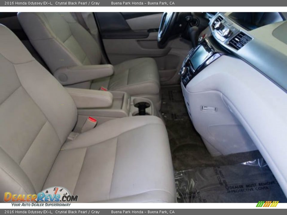 2016 Honda Odyssey EX-L Crystal Black Pearl / Gray Photo #32