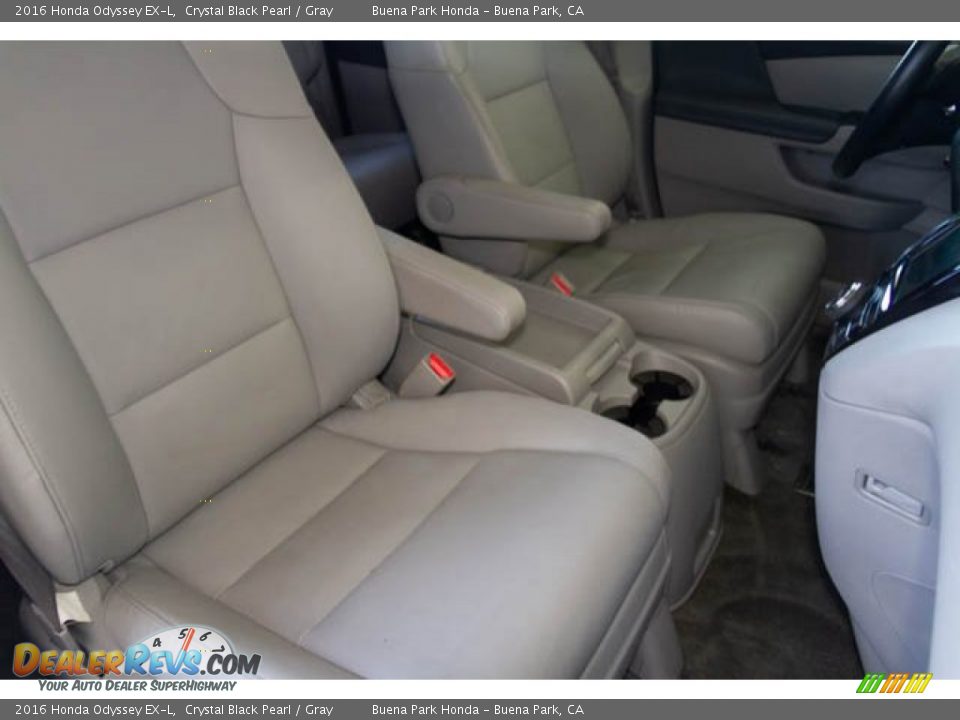 2016 Honda Odyssey EX-L Crystal Black Pearl / Gray Photo #33