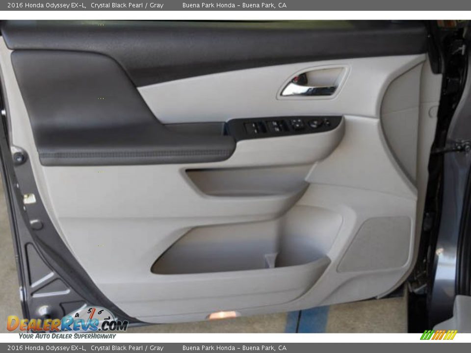 2016 Honda Odyssey EX-L Crystal Black Pearl / Gray Photo #34