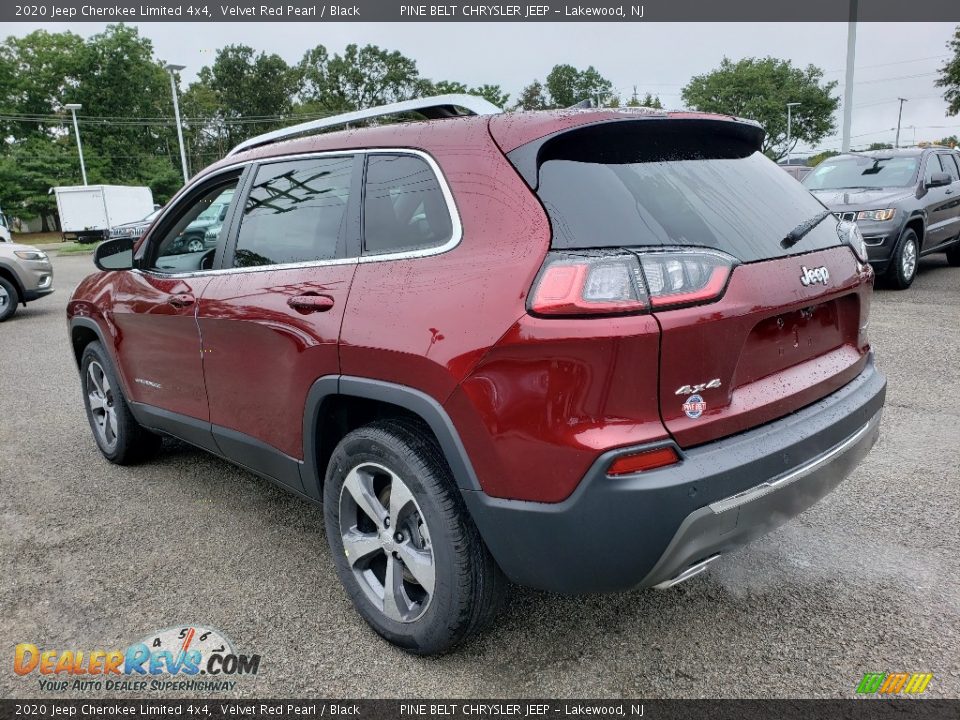 2020 Jeep Cherokee Limited 4x4 Velvet Red Pearl / Black Photo #4