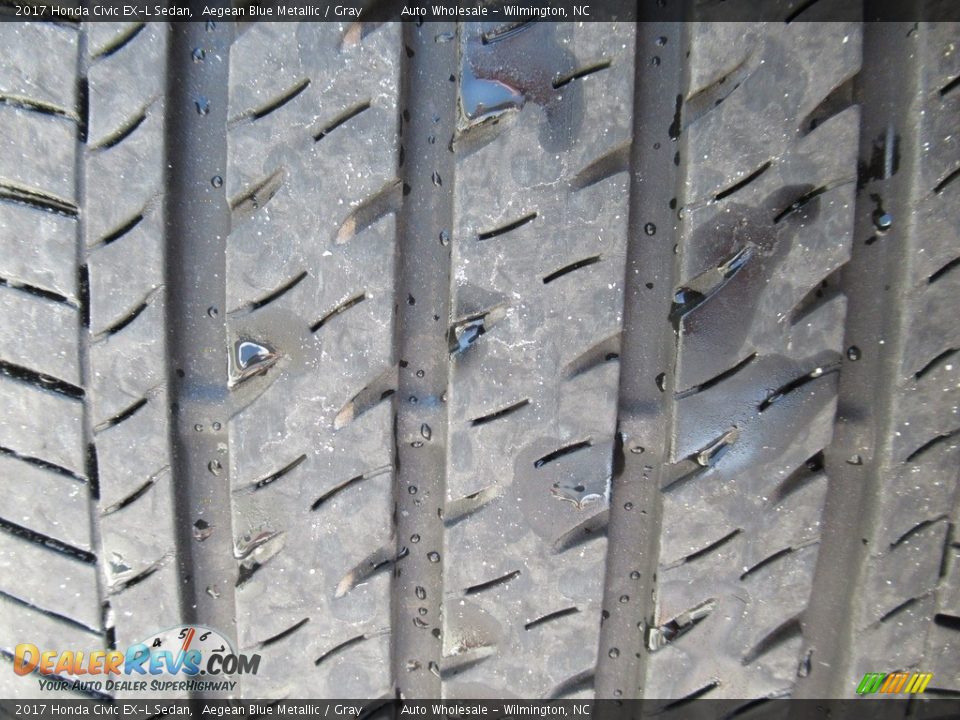 2017 Honda Civic EX-L Sedan Aegean Blue Metallic / Gray Photo #10