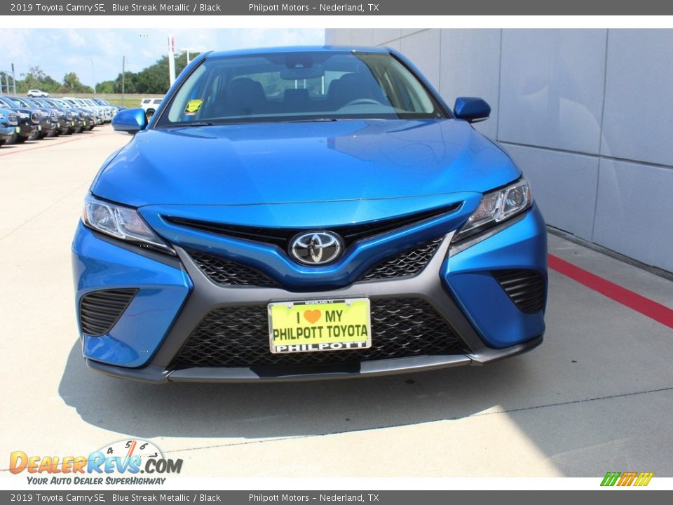 2019 Toyota Camry SE Blue Streak Metallic / Black Photo #3