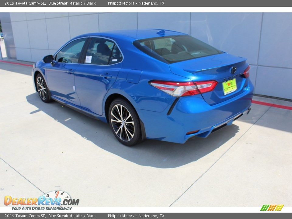 2019 Toyota Camry SE Blue Streak Metallic / Black Photo #6