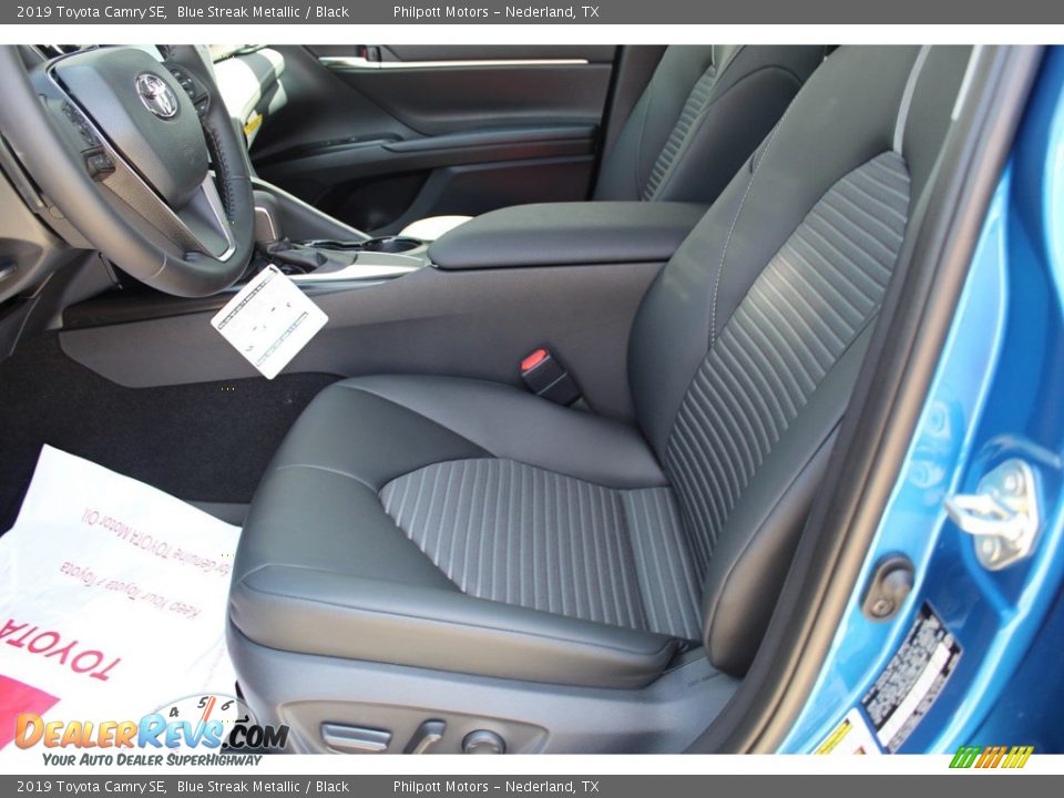 2019 Toyota Camry SE Blue Streak Metallic / Black Photo #10
