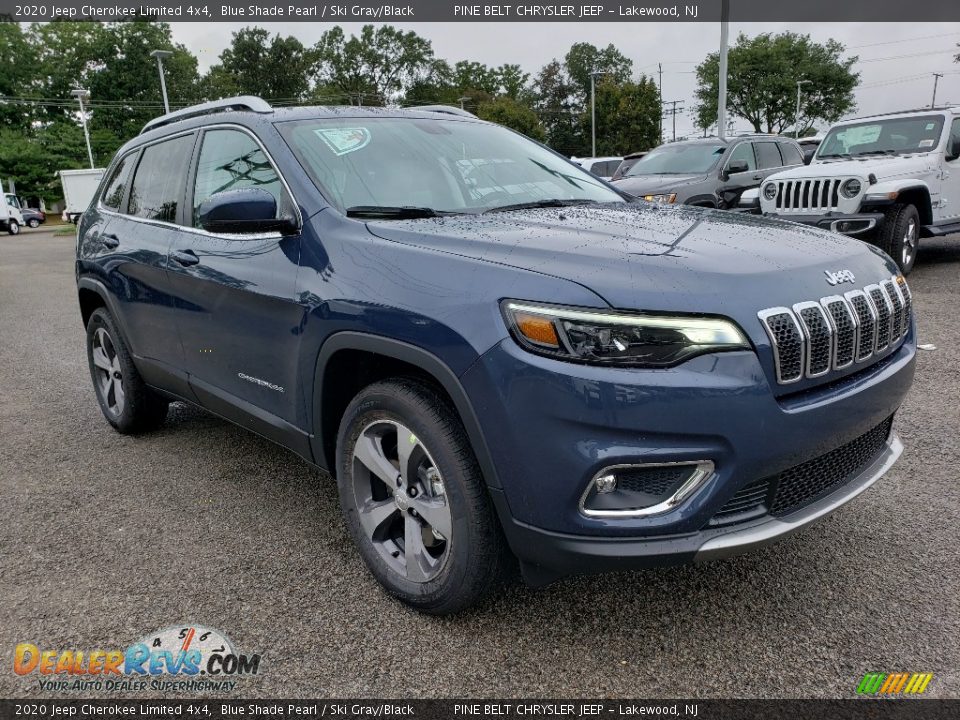 2020 Jeep Cherokee Limited 4x4 Blue Shade Pearl / Ski Gray/Black Photo #1