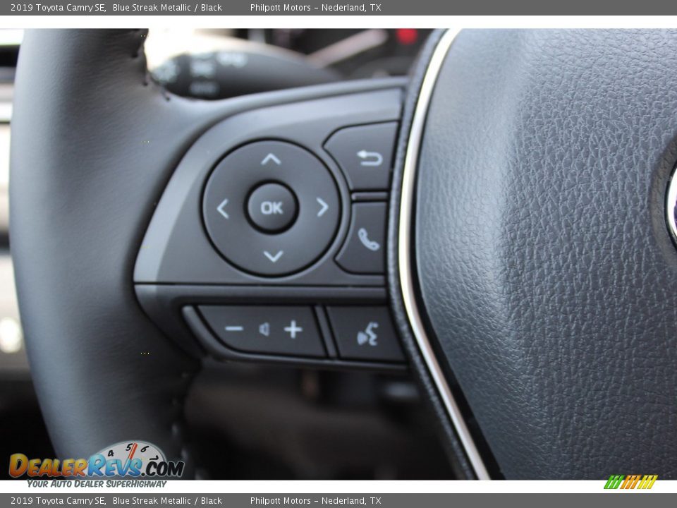 2019 Toyota Camry SE Blue Streak Metallic / Black Photo #12