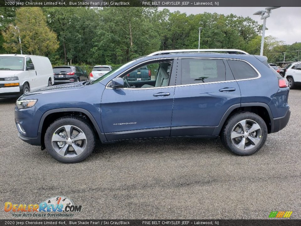 2020 Jeep Cherokee Limited 4x4 Blue Shade Pearl / Ski Gray/Black Photo #3
