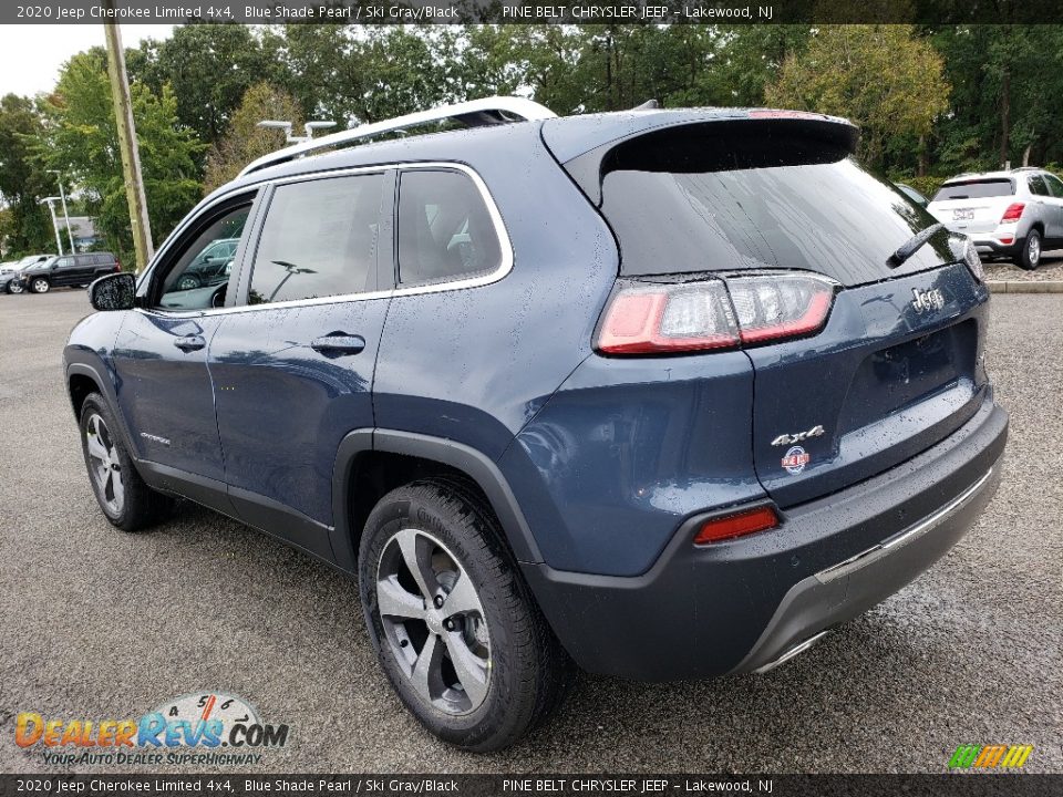 2020 Jeep Cherokee Limited 4x4 Blue Shade Pearl / Ski Gray/Black Photo #4