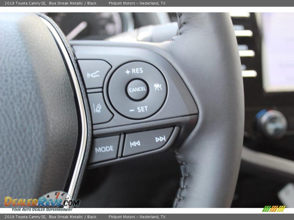 2019 Toyota Camry SE Blue Streak Metallic / Black Photo #13
