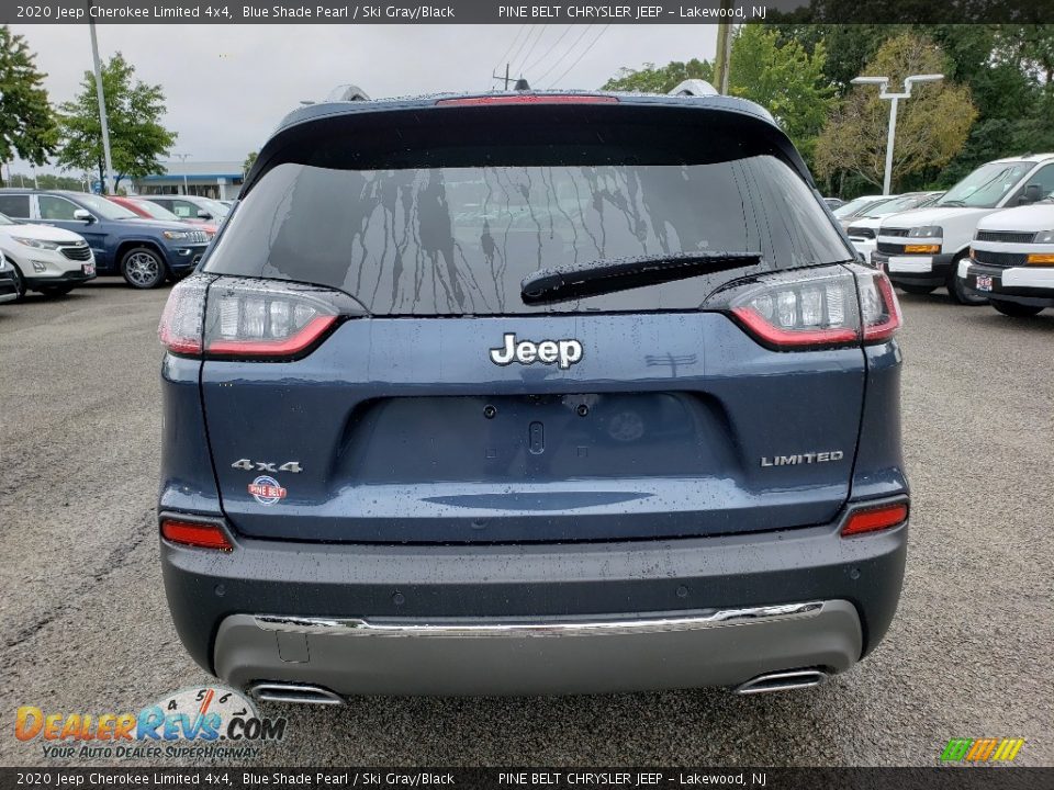 2020 Jeep Cherokee Limited 4x4 Blue Shade Pearl / Ski Gray/Black Photo #5