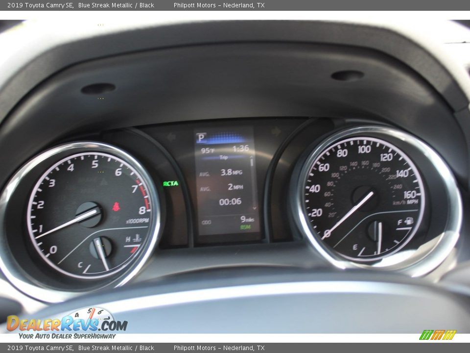 2019 Toyota Camry SE Blue Streak Metallic / Black Photo #14