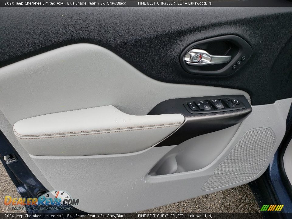 2020 Jeep Cherokee Limited 4x4 Blue Shade Pearl / Ski Gray/Black Photo #8