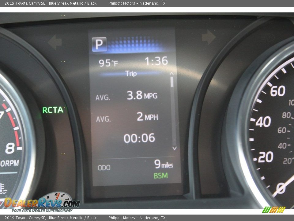 2019 Toyota Camry SE Blue Streak Metallic / Black Photo #15