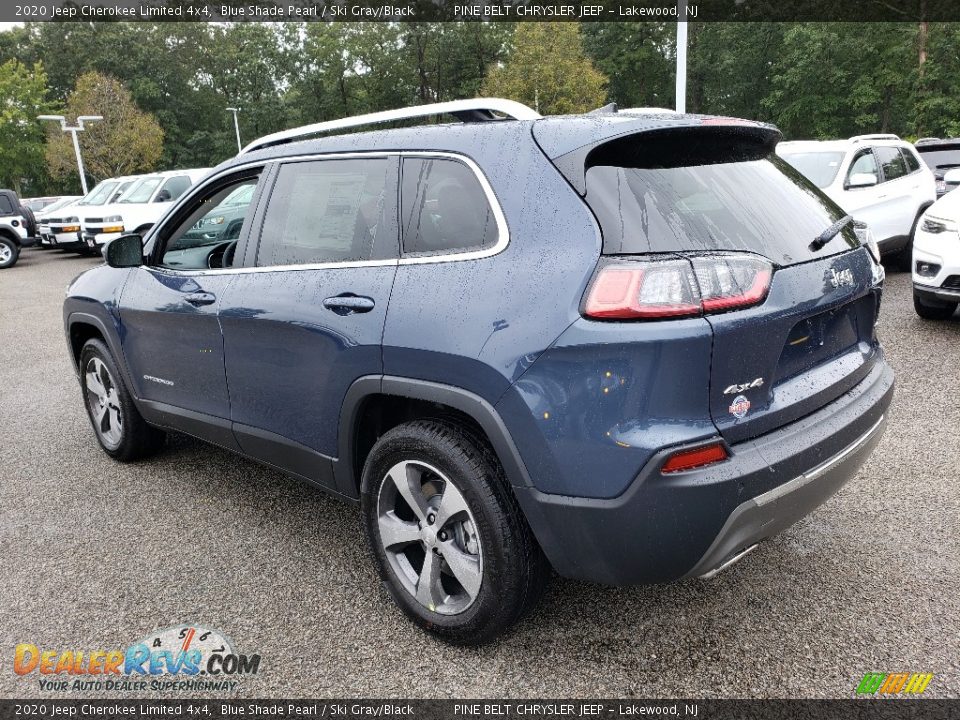 2020 Jeep Cherokee Limited 4x4 Blue Shade Pearl / Ski Gray/Black Photo #4