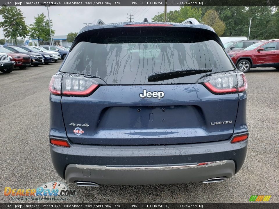 2020 Jeep Cherokee Limited 4x4 Blue Shade Pearl / Ski Gray/Black Photo #5