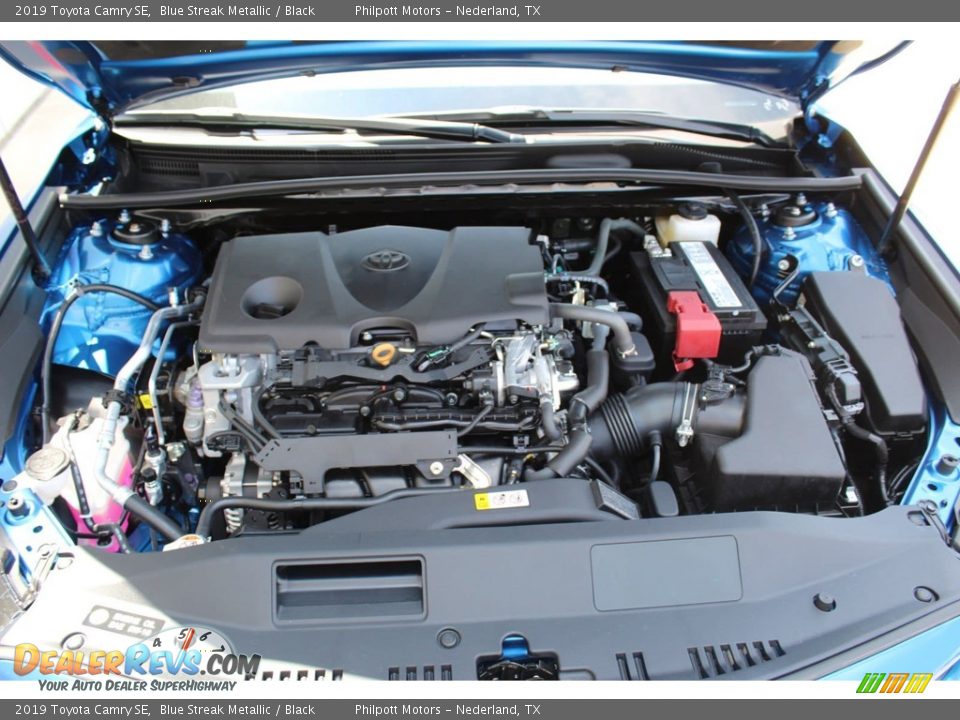 2019 Toyota Camry SE Blue Streak Metallic / Black Photo #24