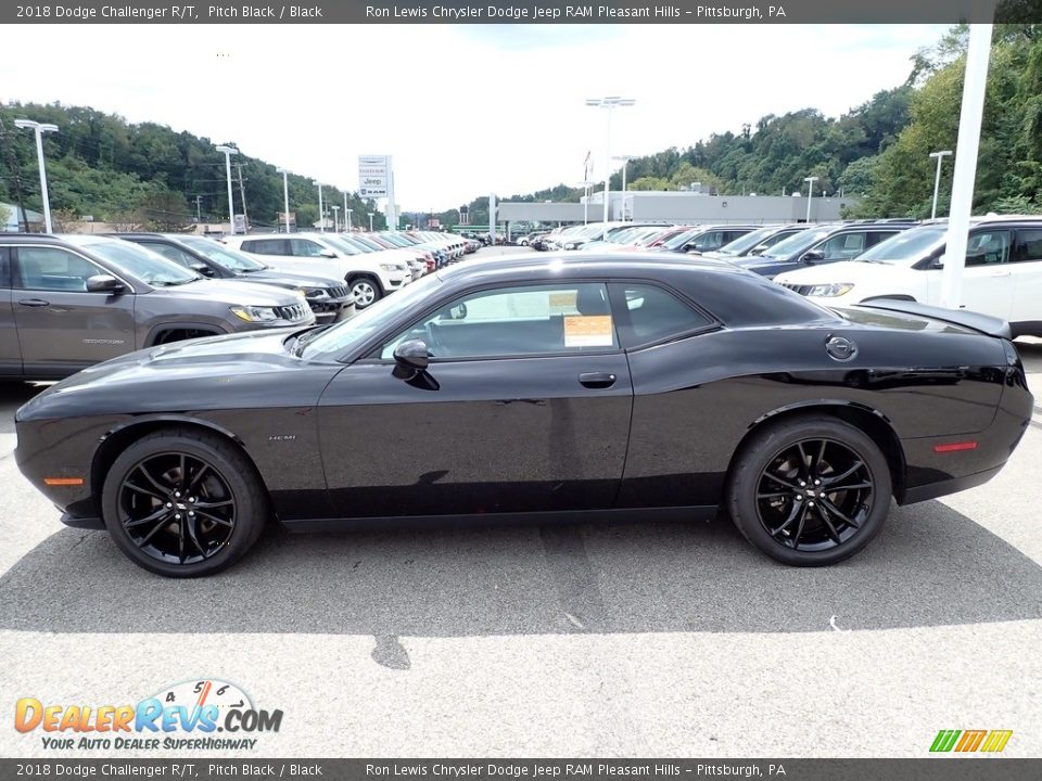 2018 Dodge Challenger R/T Pitch Black / Black Photo #2
