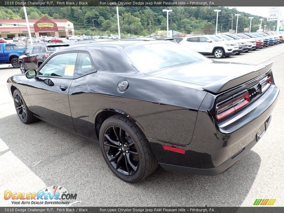 2018 Dodge Challenger R/T Pitch Black / Black Photo #3