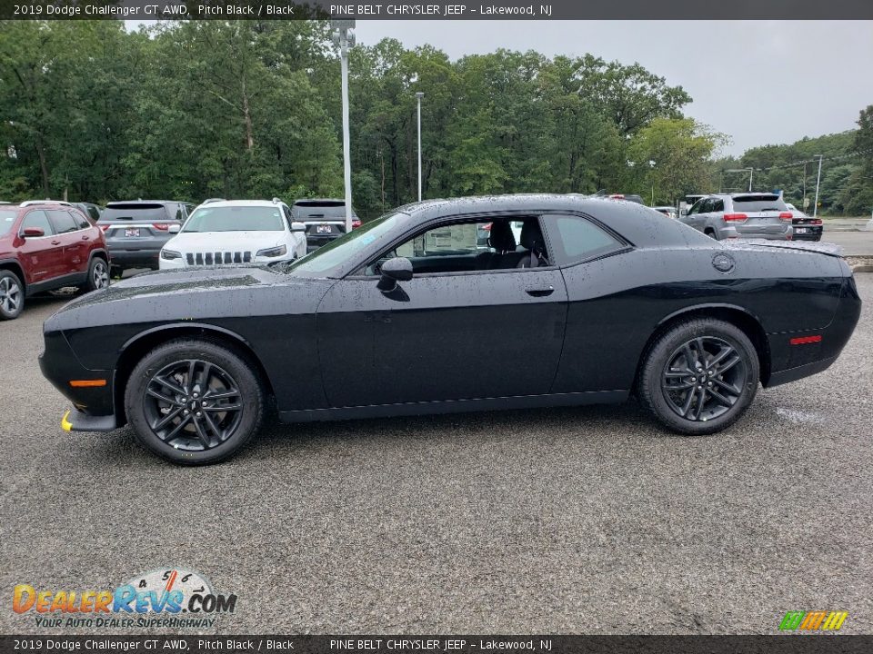 Pitch Black 2019 Dodge Challenger GT AWD Photo #3