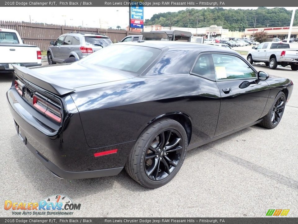 2018 Dodge Challenger R/T Pitch Black / Black Photo #6